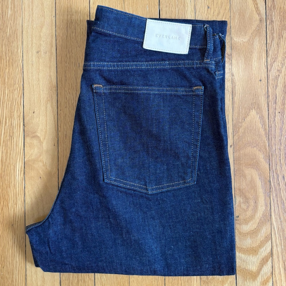 NWOT Everlane 100% Cotton Straight-Leg Denim